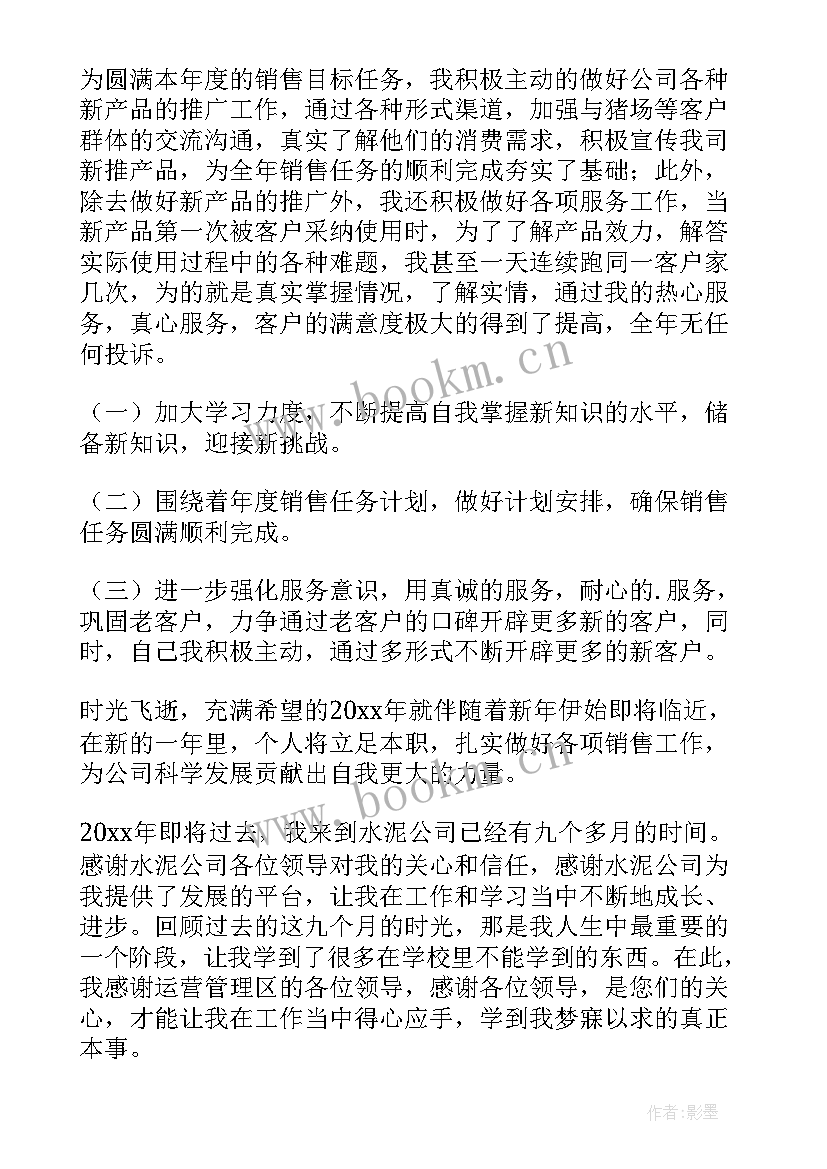 销售人员个人工作总结与计划(汇总5篇)