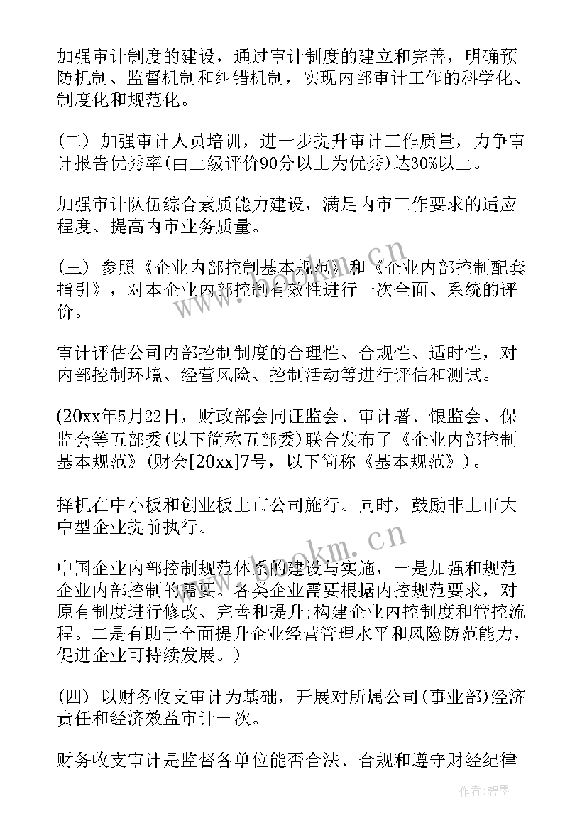 2023年审计总结和工作计划 审计工作计划(实用5篇)