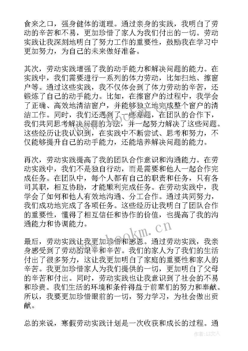 2023年寒假计划表心得(大全5篇)