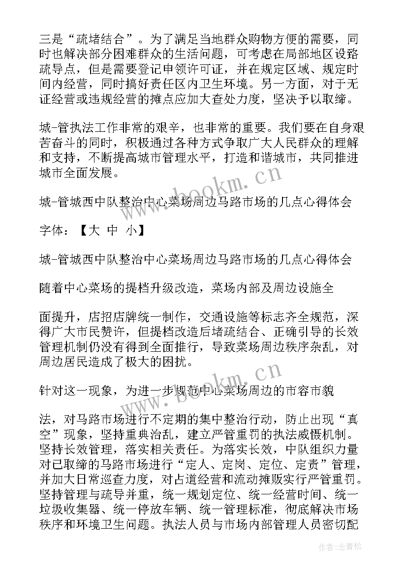 城管正风肃纪心得体会 城管工作心得体会(优质9篇)