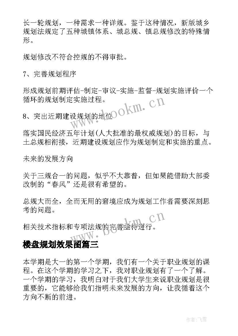 2023年楼盘规划效果图(汇总8篇)