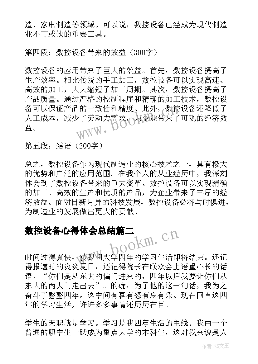 最新数控设备心得体会总结 数控设备心得体会(通用7篇)