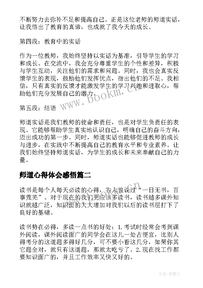 2023年师道心得体会感悟(精选7篇)