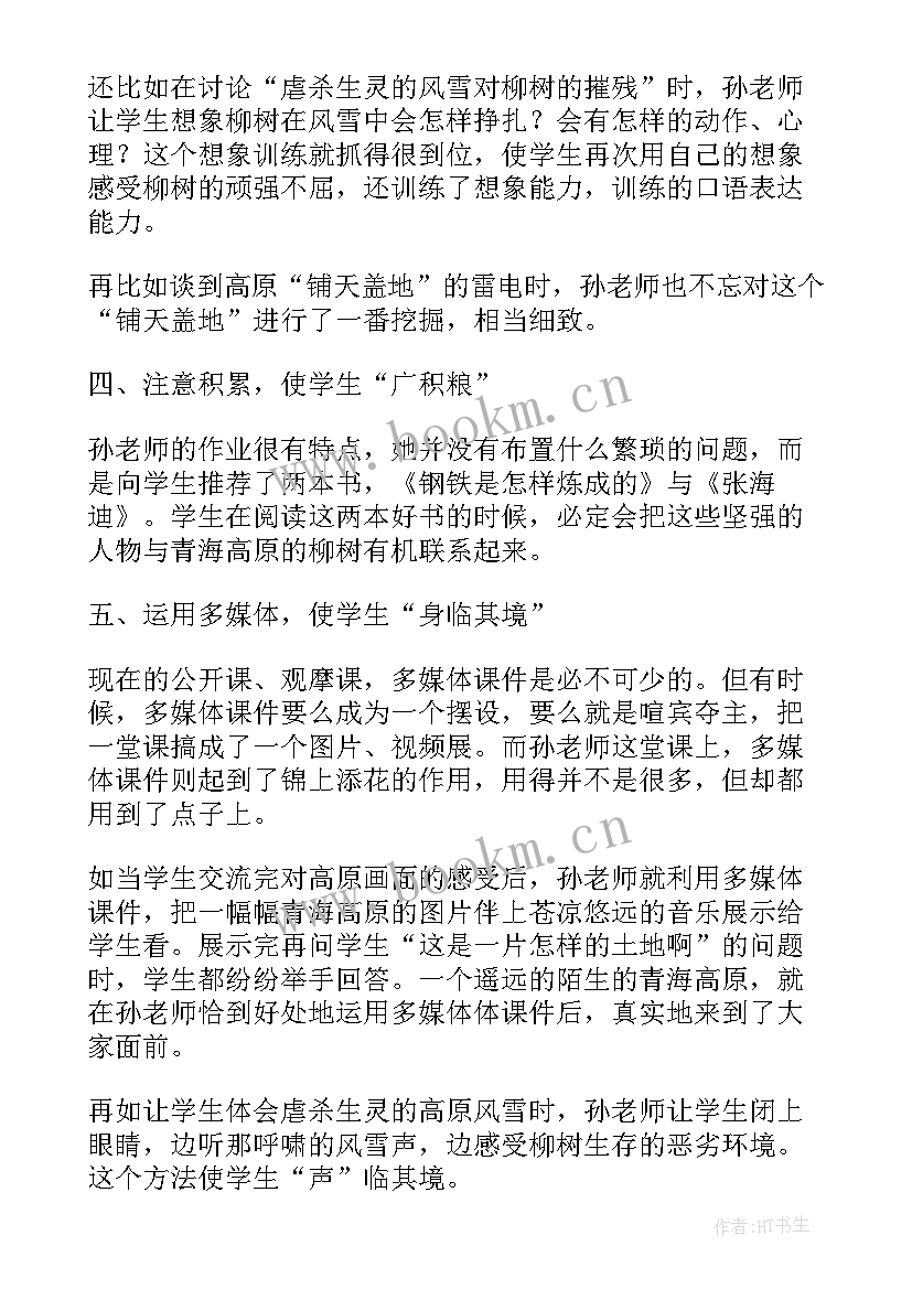 最新柳编心得体会 青海高原一株柳实录(精选5篇)