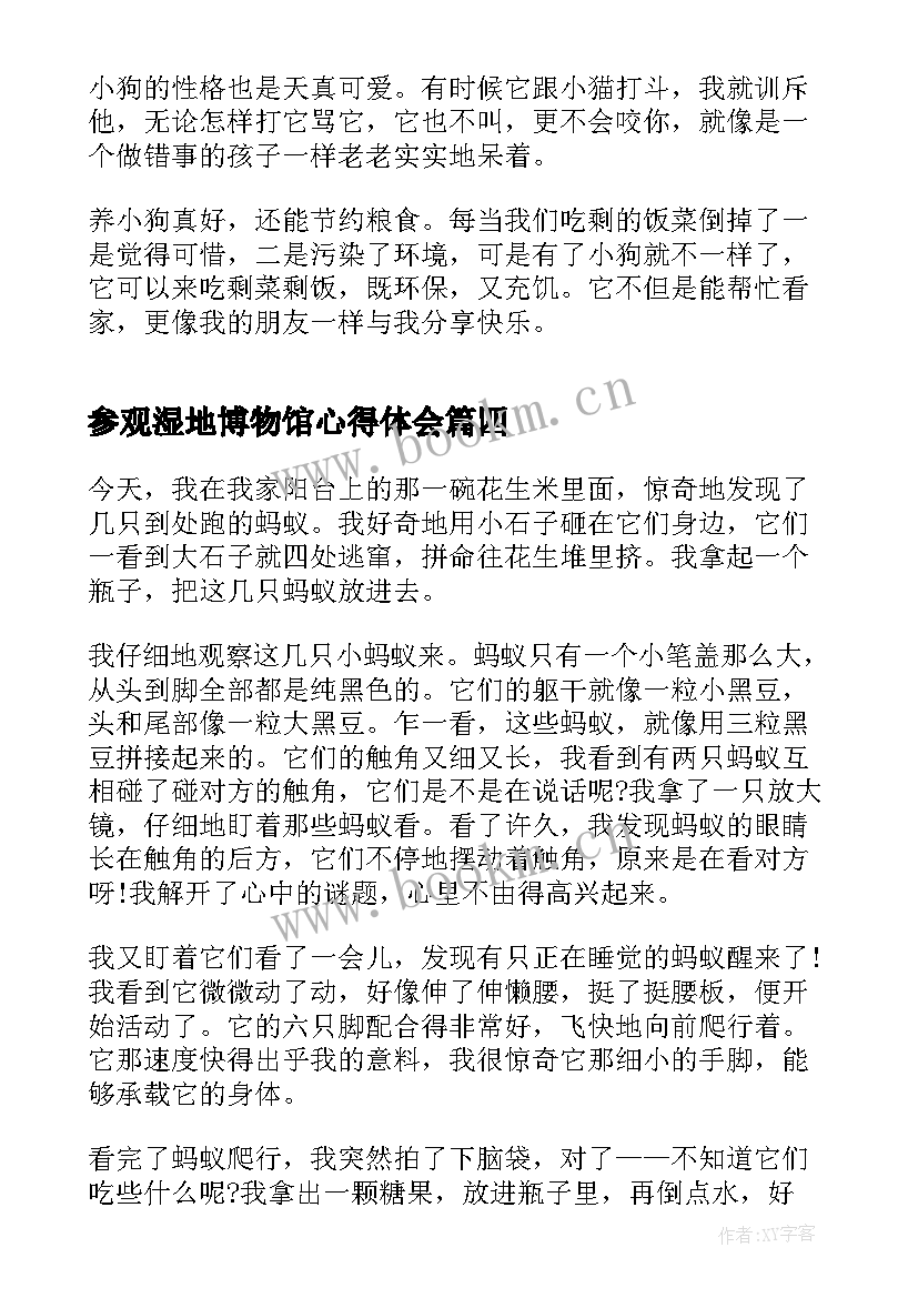 最新参观湿地博物馆心得体会(优秀9篇)