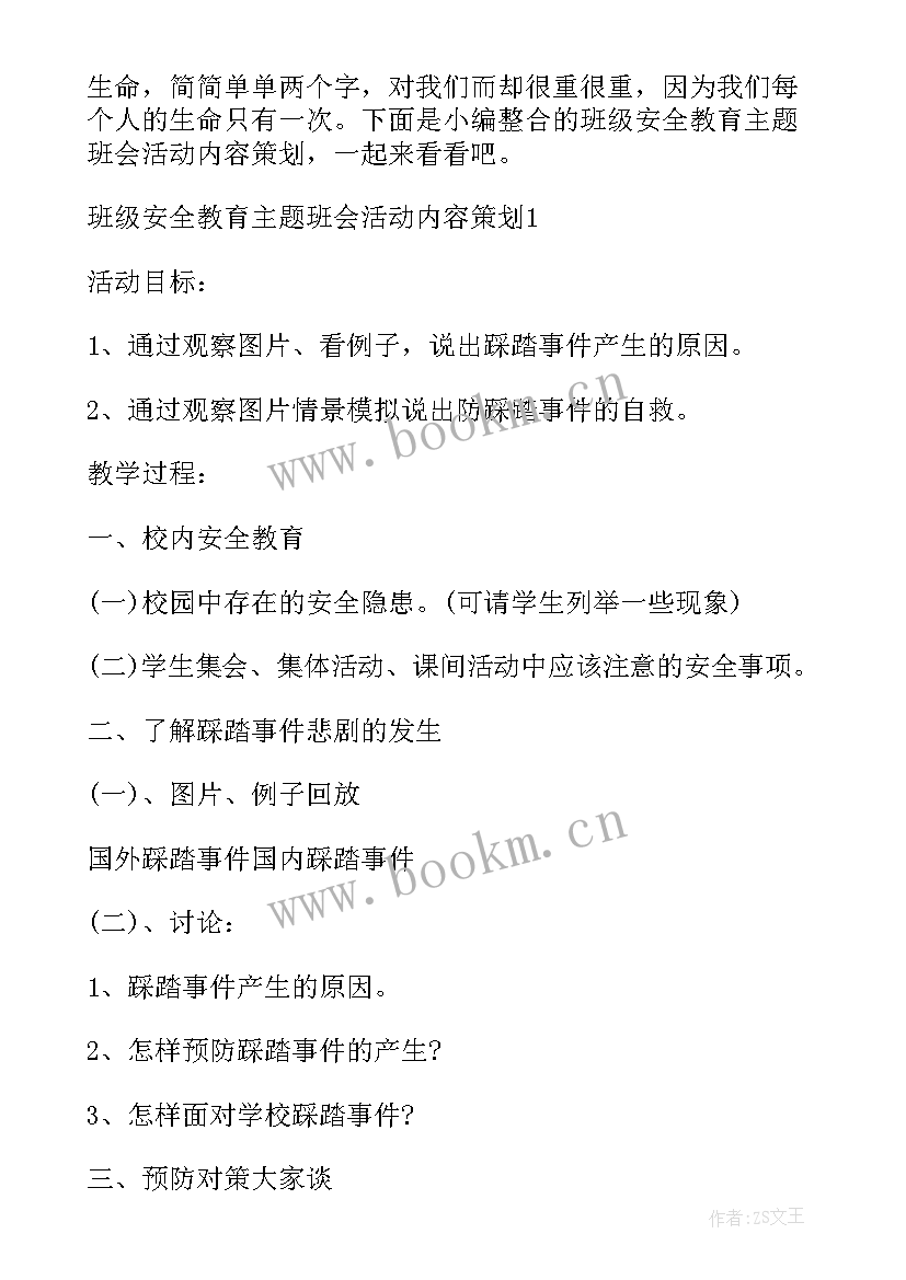 少先队班队活动 班级班会活动策划书汇编(通用5篇)