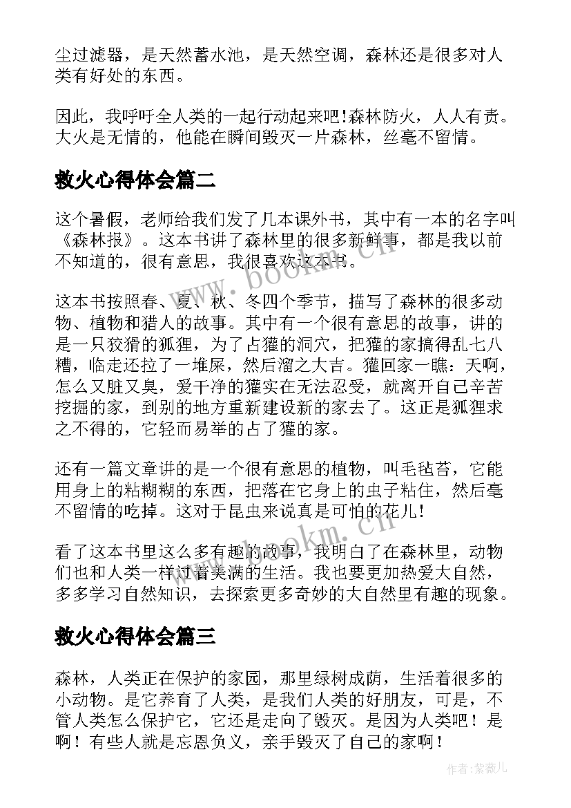 最新救火心得体会(精选10篇)