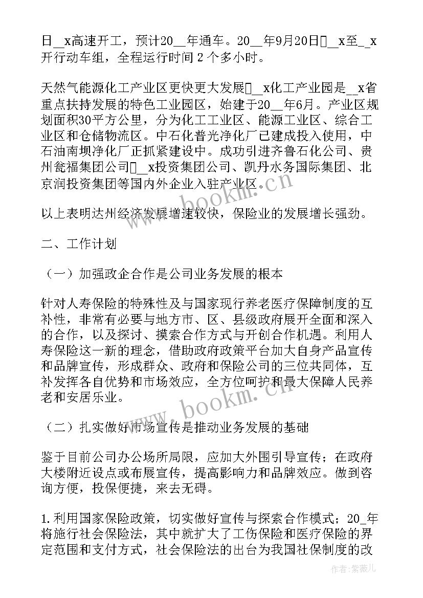 年度保险工作计划 保险公司年度工作计划(精选6篇)