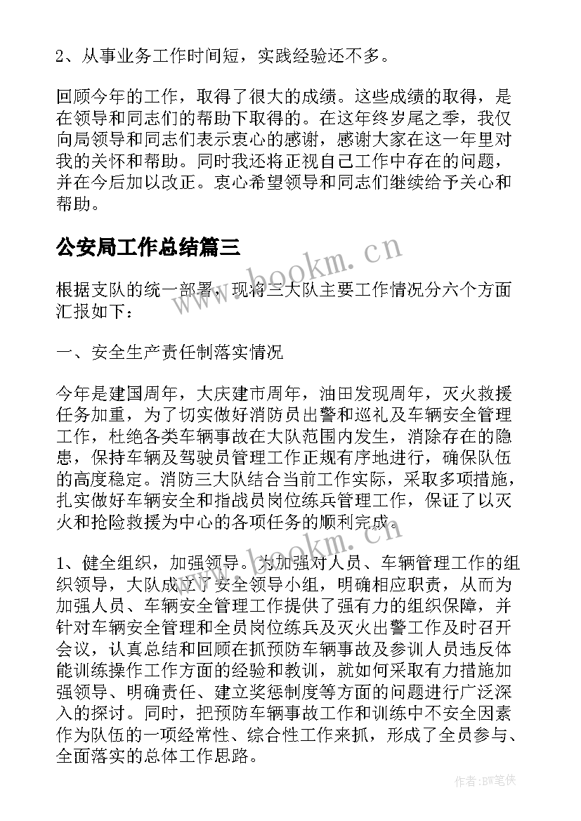 最新公安局工作总结 市公安局工作总结共(精选8篇)