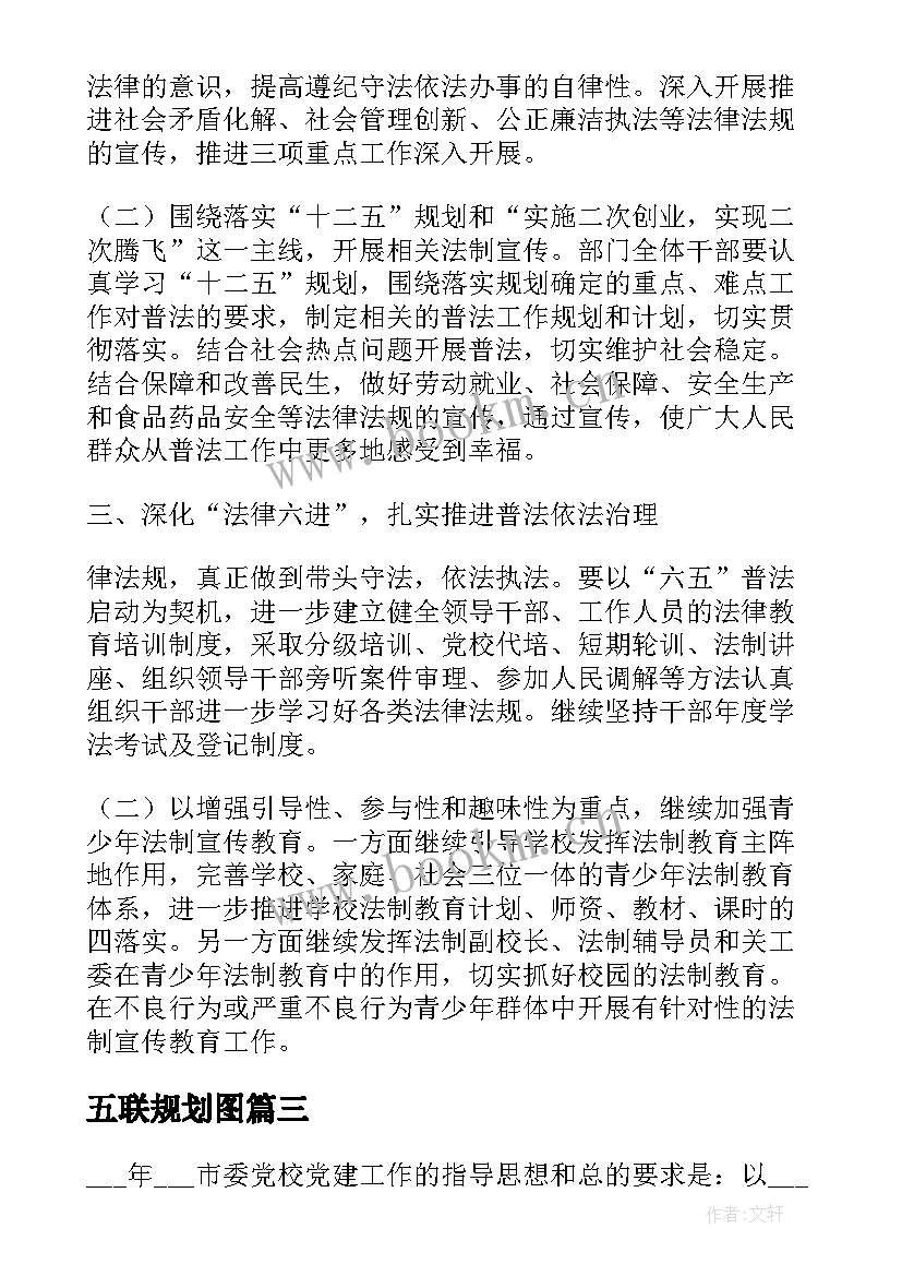 五联规划图(模板5篇)