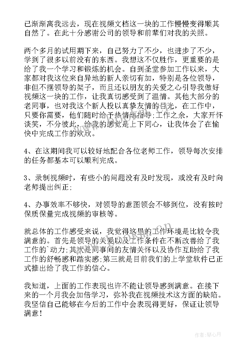 视频制作岗位阶段工作总结(优质7篇)