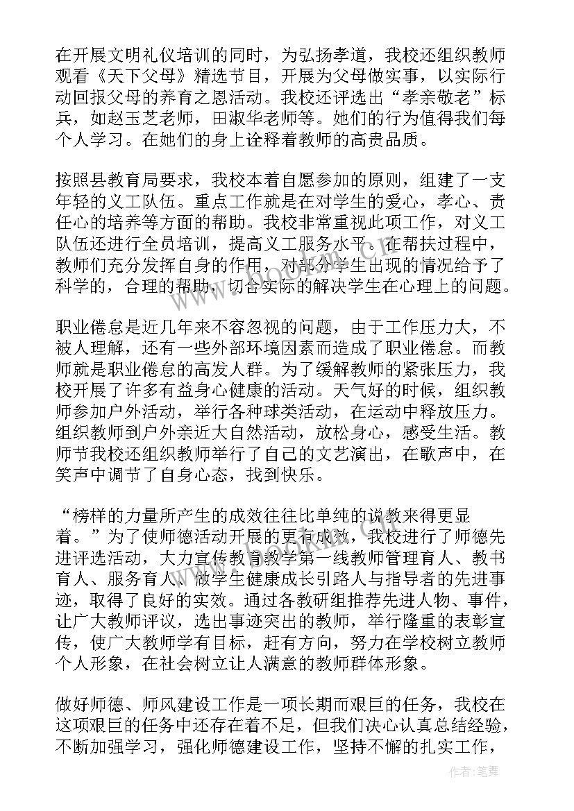 小学师德工作总结标题(汇总7篇)