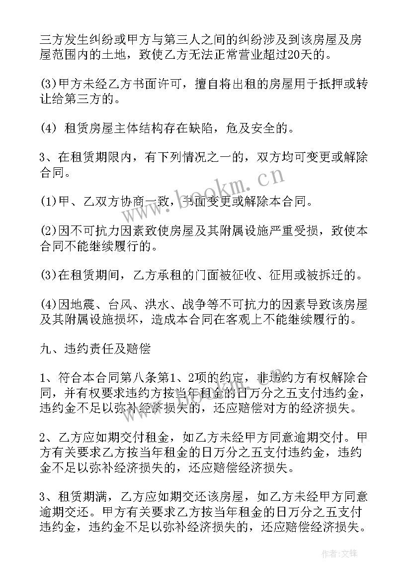 2023年荆门场地出租 大连商铺出租合同(优秀6篇)