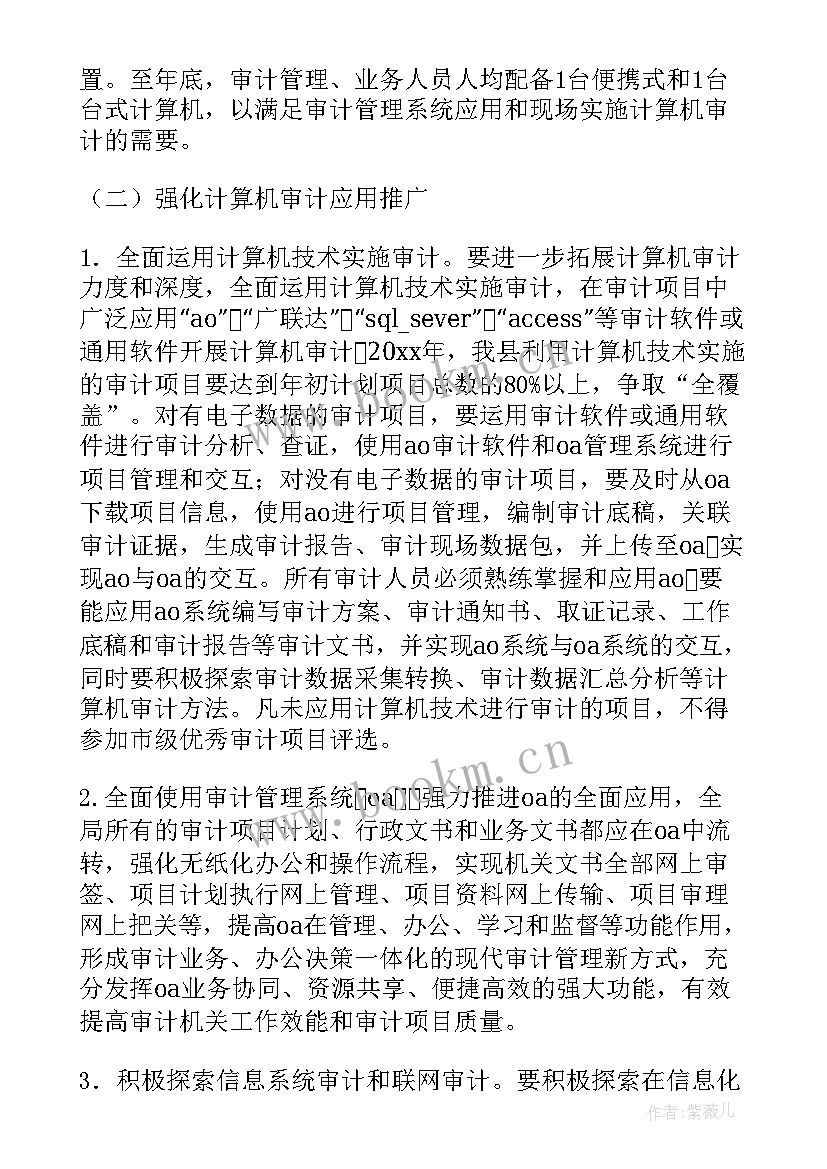 2023年审计总体工作计划表 审计工作计划(模板6篇)