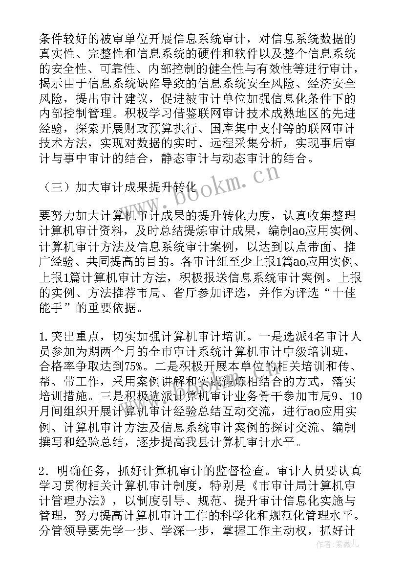 2023年审计总体工作计划表 审计工作计划(模板6篇)