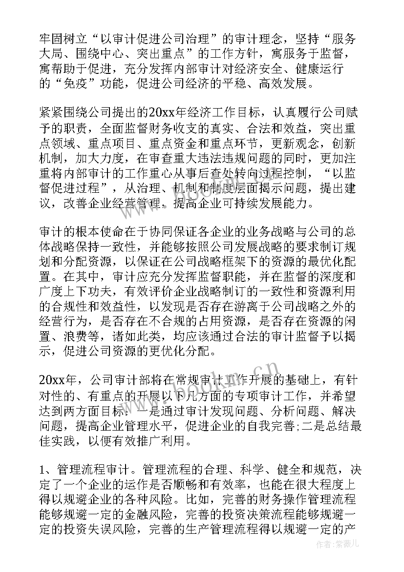 2023年审计总体工作计划表 审计工作计划(模板6篇)