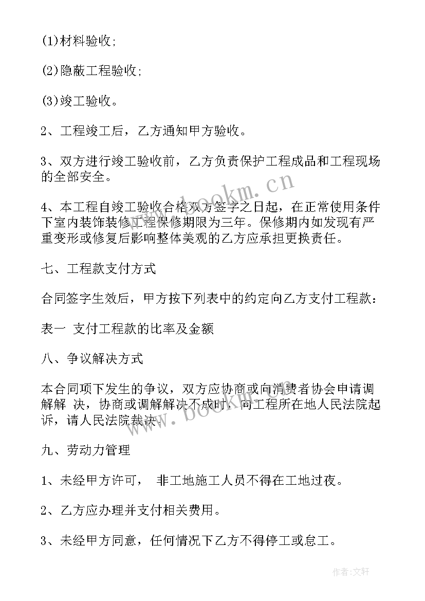 2023年外墙粉刷包工合同 包工包料装修合同(实用5篇)