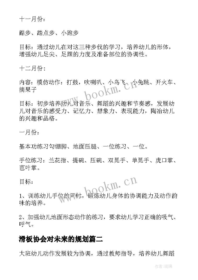 滑板协会对未来的规划(模板9篇)