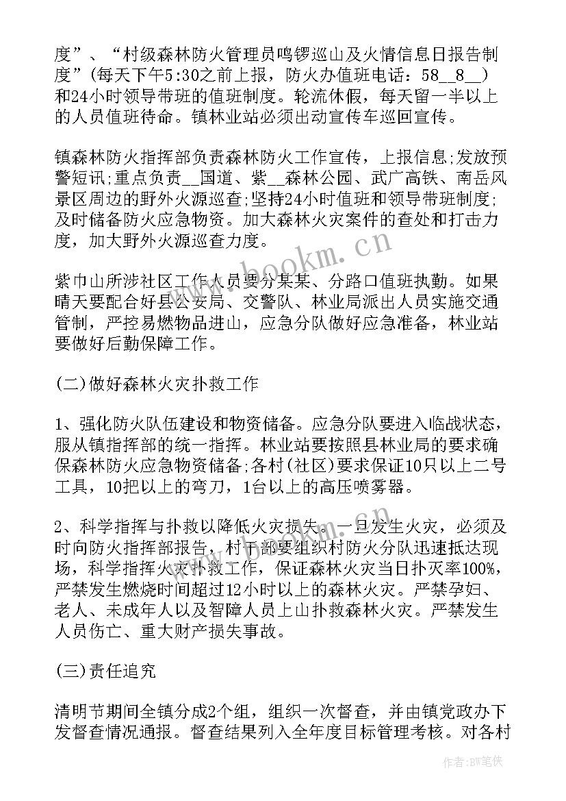 林地森林防火实施方案(汇总5篇)