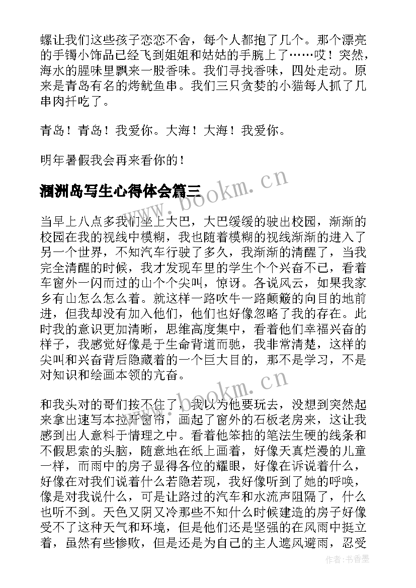 涠洲岛写生心得体会(优质5篇)