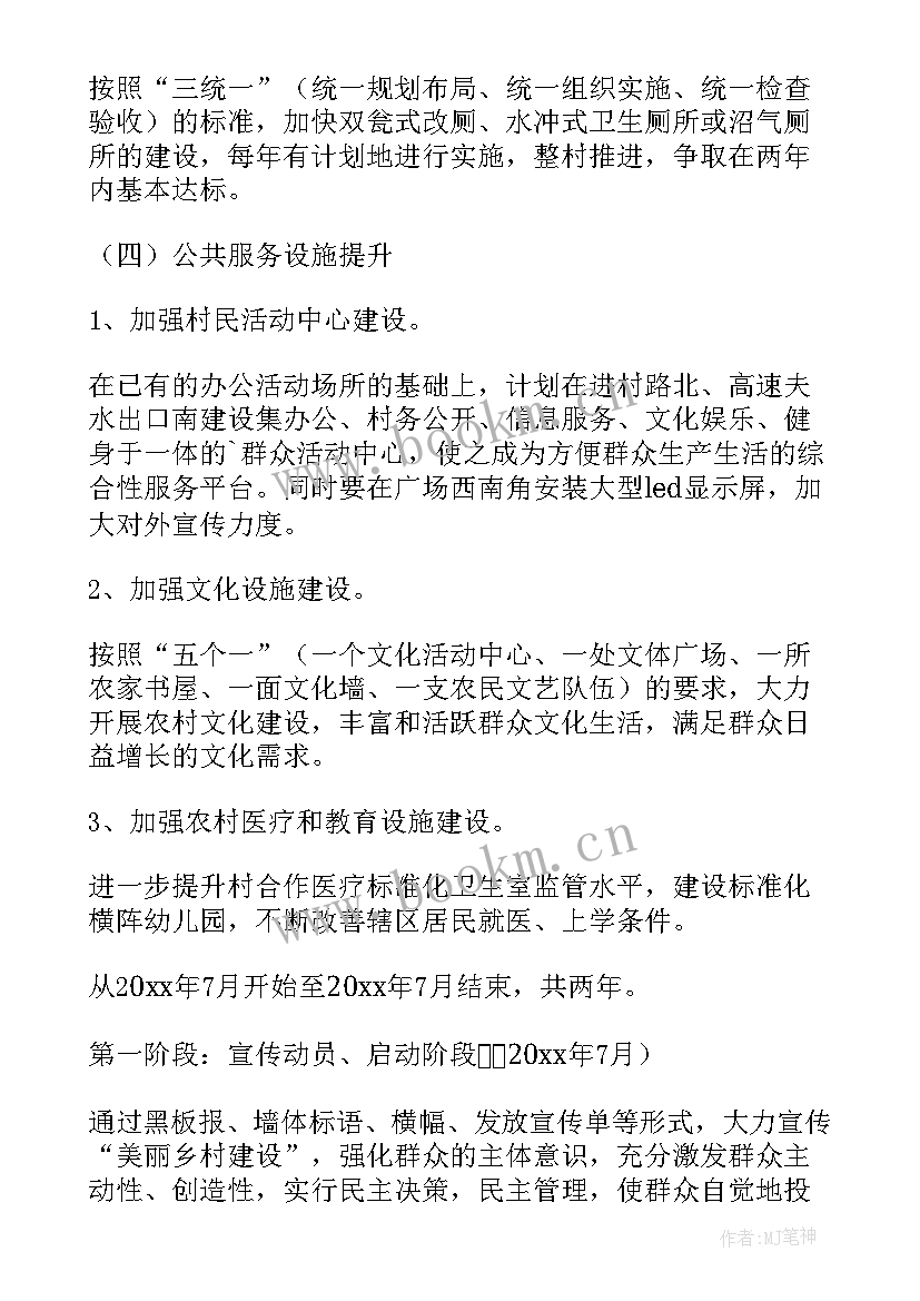 2023年美丽乡村建设拨款 美丽乡村建设实施方案(汇总5篇)