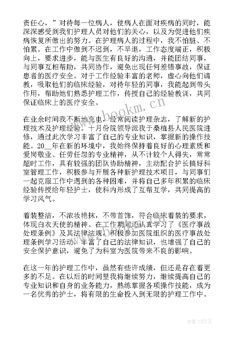 2023年护士医院工作总结(优秀6篇)