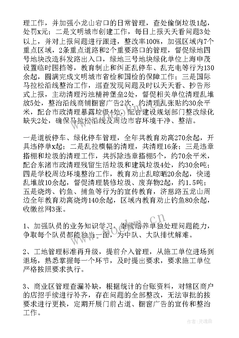 最新城市管理工作计划工作总结 城市管理工作计划(模板5篇)