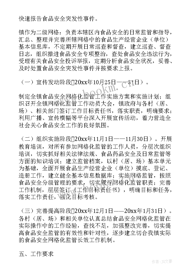 最新乡镇春季食品安全工作计划表 乡镇食品安全工作计划(优秀5篇)