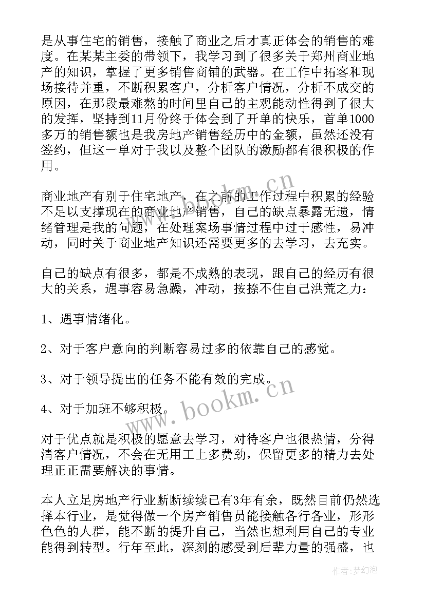 置业顾问半年工作总结与计划 置业顾问工作总结(精选10篇)