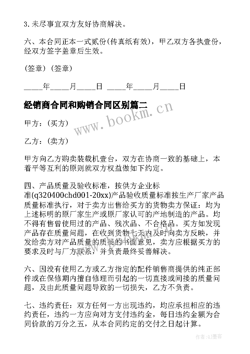 经销商合同和购销合同区别 软件购买合同(模板10篇)