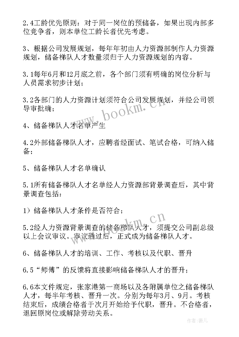 最新潍坊市人才计划 人才工作计划(模板6篇)