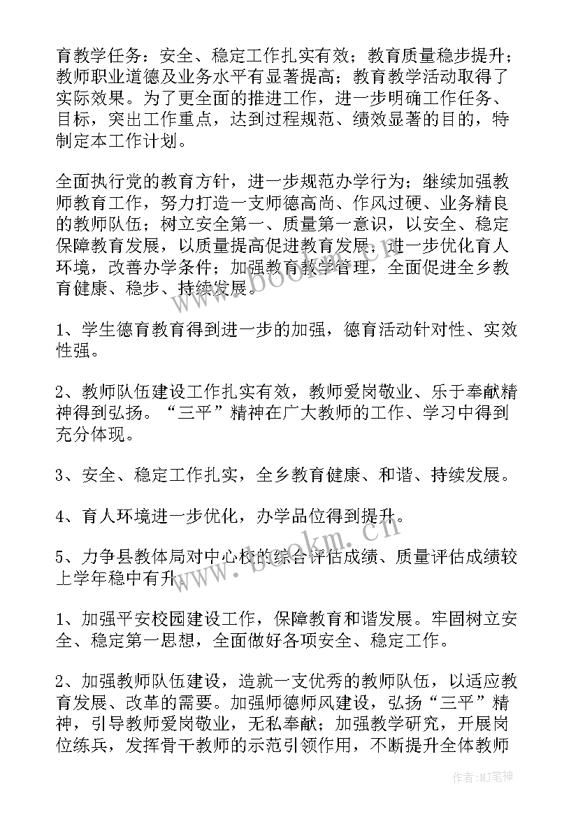 美术学期工作计划 学校学年工作计划(实用6篇)