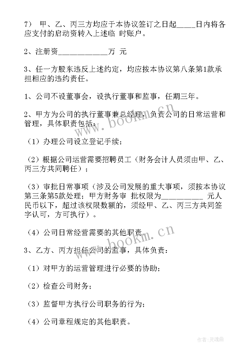 2023年股东之间的合伙协议 股东合伙合同共(精选6篇)