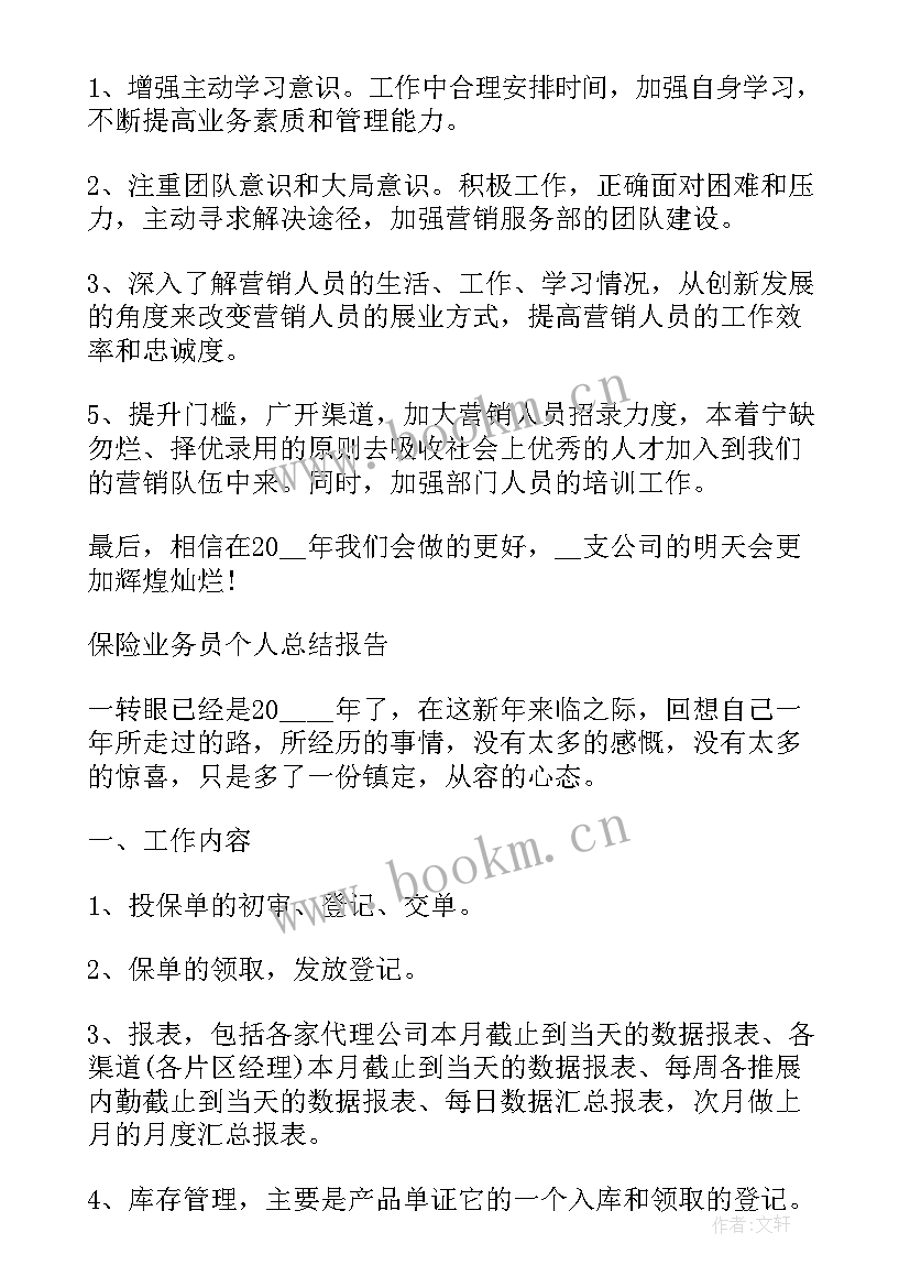 最新保险行业反欺诈总结报告 保险业务员个人工作总结报告(精选10篇)