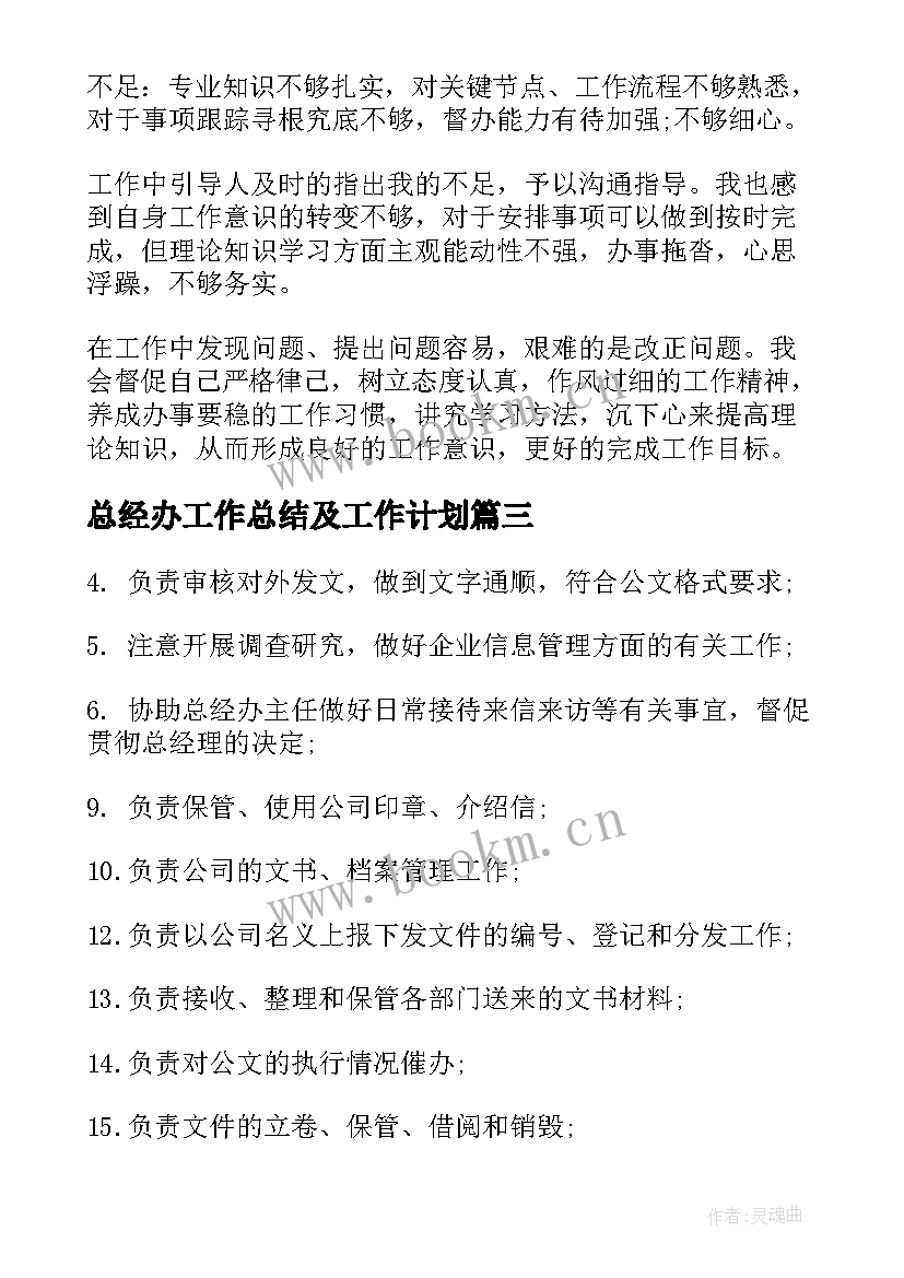 总经办工作总结及工作计划 总经办安全工作计划(优秀6篇)