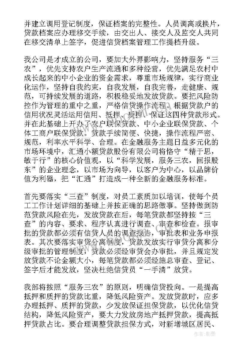 2023年小额贷款年度工作总结(大全8篇)