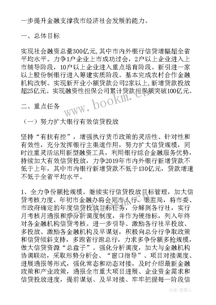 金融人员工作总结 金融工作计划(优秀7篇)