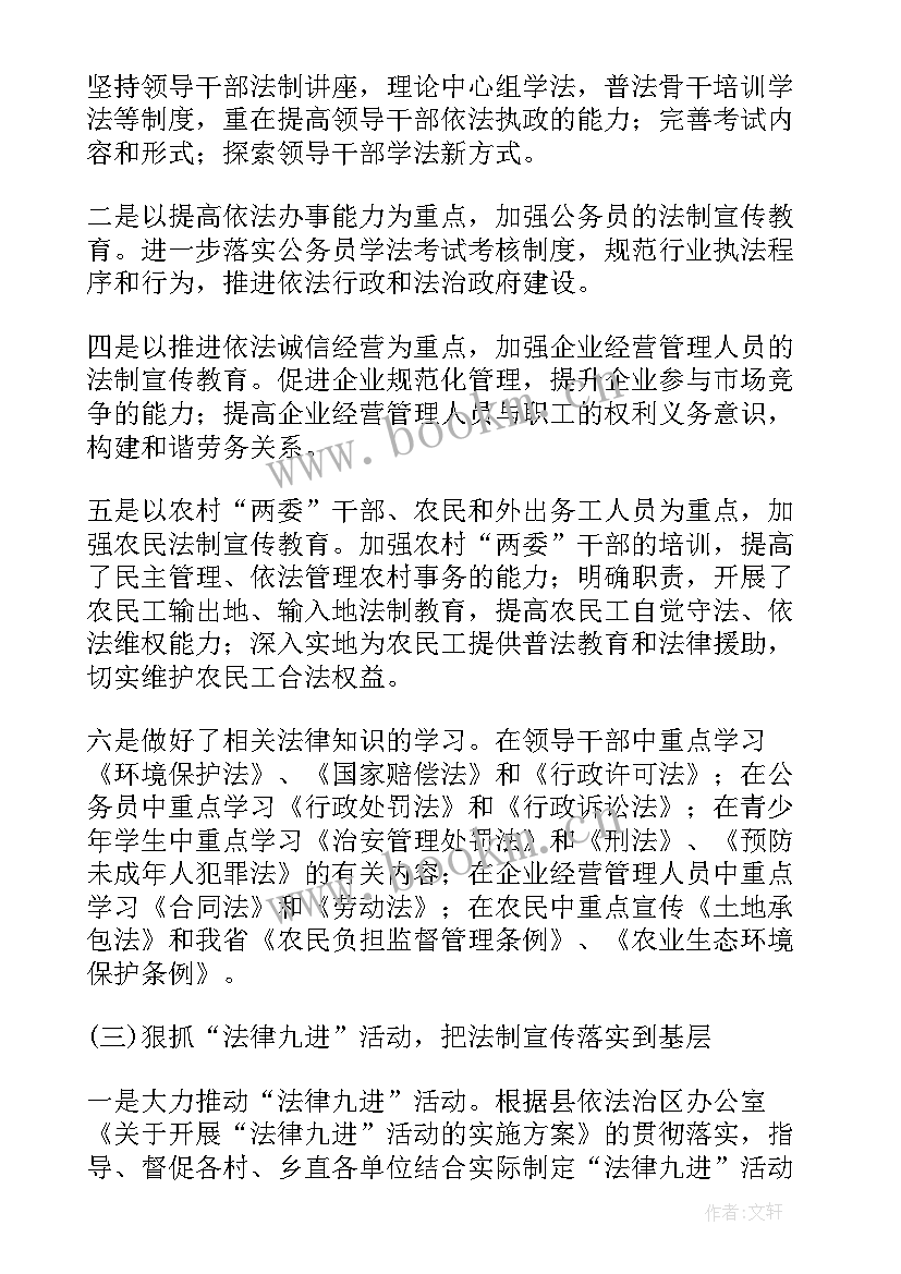 2023年民族普法工作总结报告(汇总8篇)