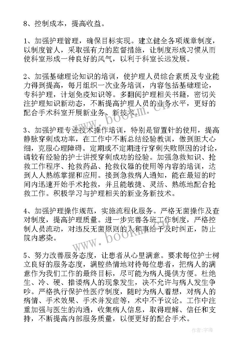 2023年手术室工作计划(汇总6篇)