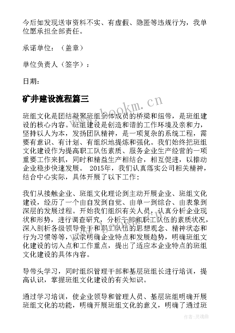 最新矿井建设流程 班组建设工作总结(大全8篇)