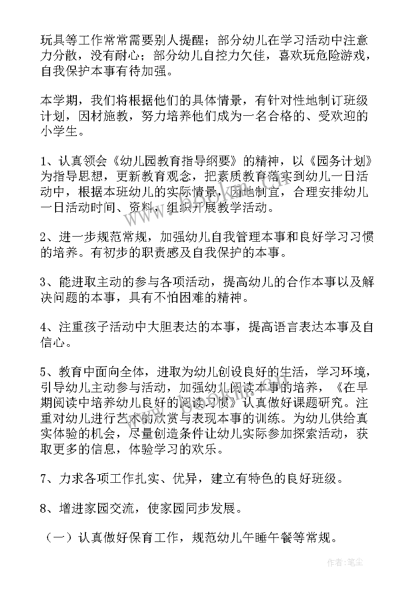 2023年大班身心健康工作计划下学期(汇总5篇)