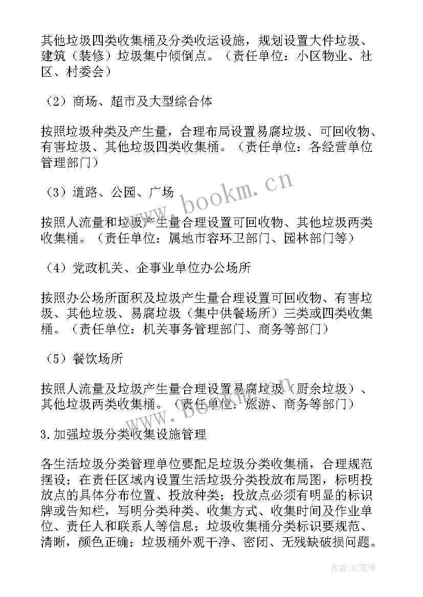 最新垃圾分类监督检查工作方案(优秀6篇)