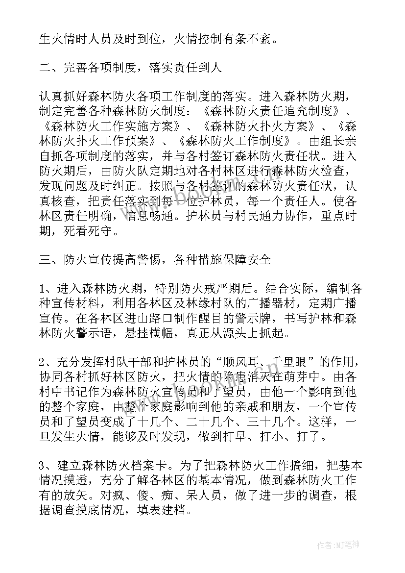 2023年乡镇党员森林防火工作总结报告(精选5篇)