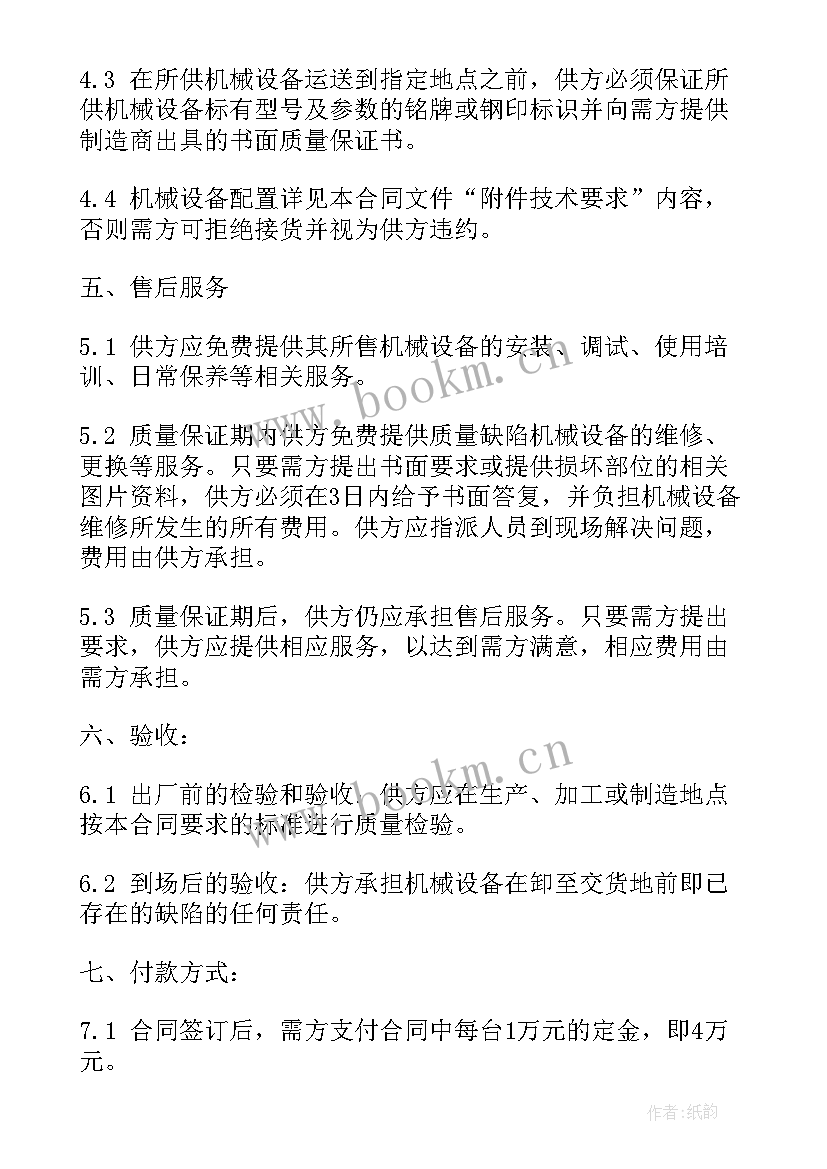 2023年手办批发app 采购设备合同(模板8篇)