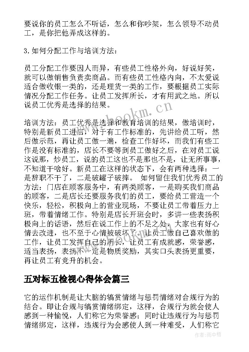 2023年五对标五检视心得体会(大全9篇)