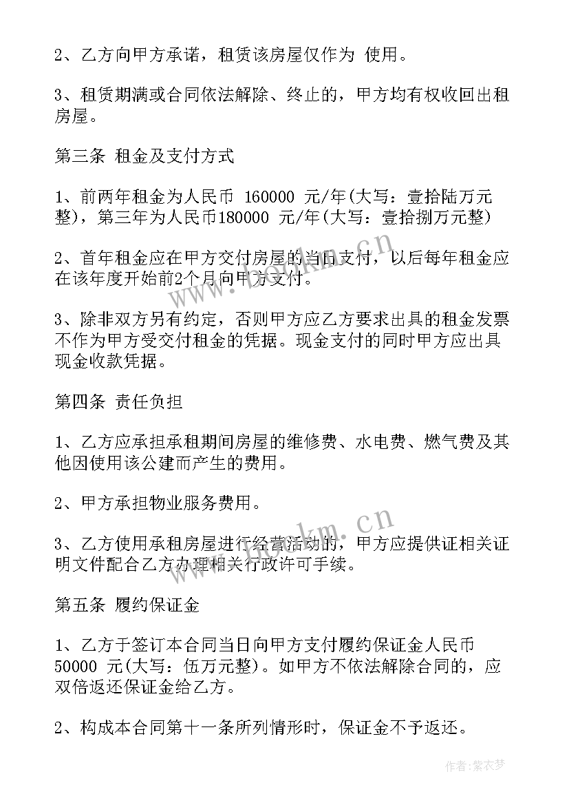 最新标准版租房的合同(汇总9篇)