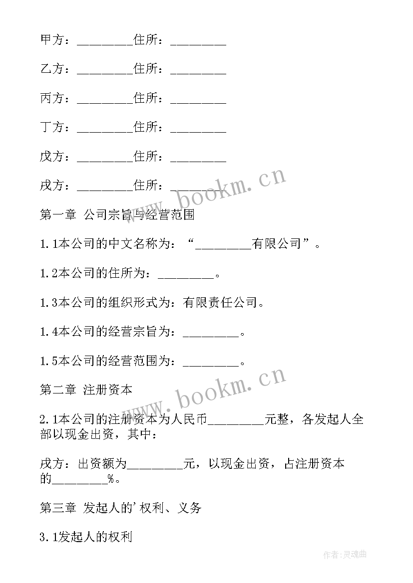 最新公司发起人协议的效力(实用5篇)