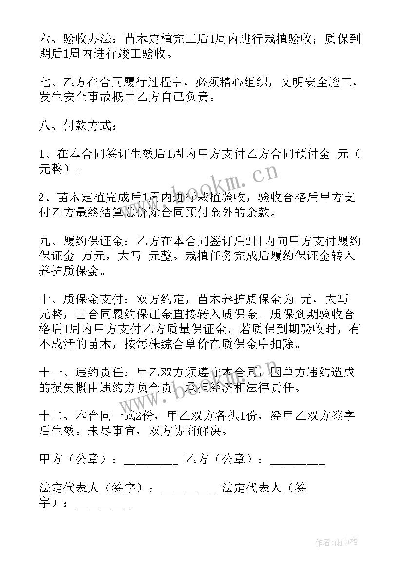 苗木基地供应商合同(优质5篇)