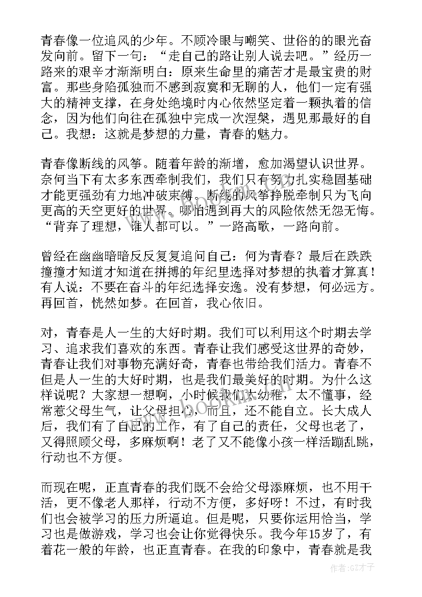 2023年不负韶华不负梦演讲稿 青春不负韶华演讲稿(优秀10篇)