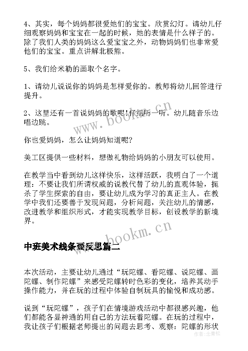 最新中班美术线条画反思 喂小鸟中班美术活动教案反思(优质5篇)